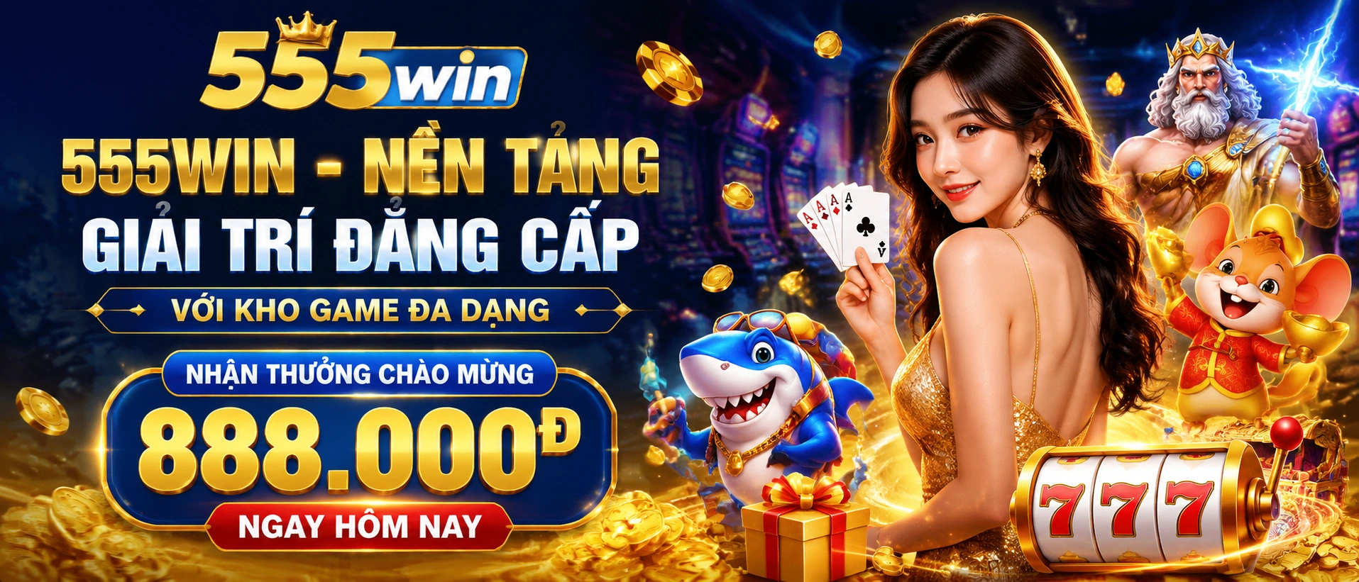 Sảnh game 555win trên 555WIN với không khí casino trực tuyến