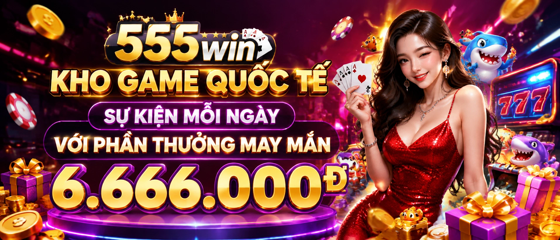 Sảnh game 555win trên 555WIN với không khí casino trực tuyến