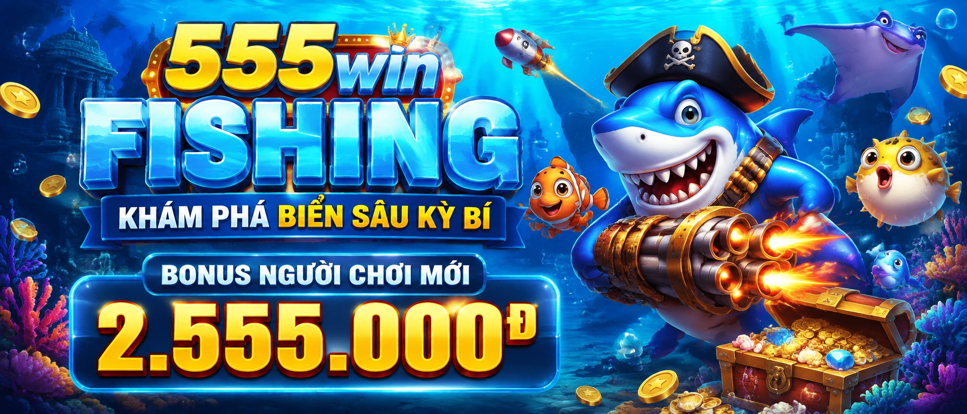 Game Bắn Cá Đại Dương chủ đề fish shooting 3D