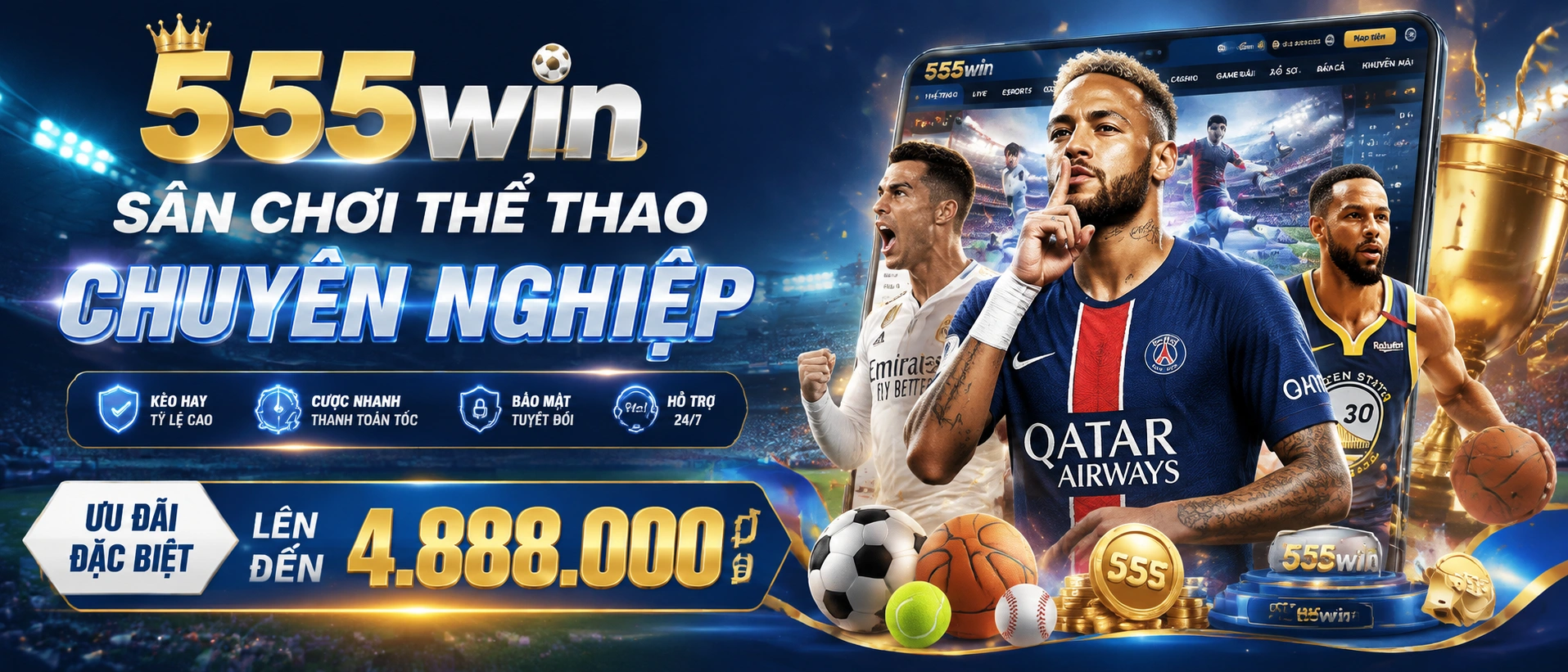 Danh mục thể thao 555WIN với nhiều môn phổ biến