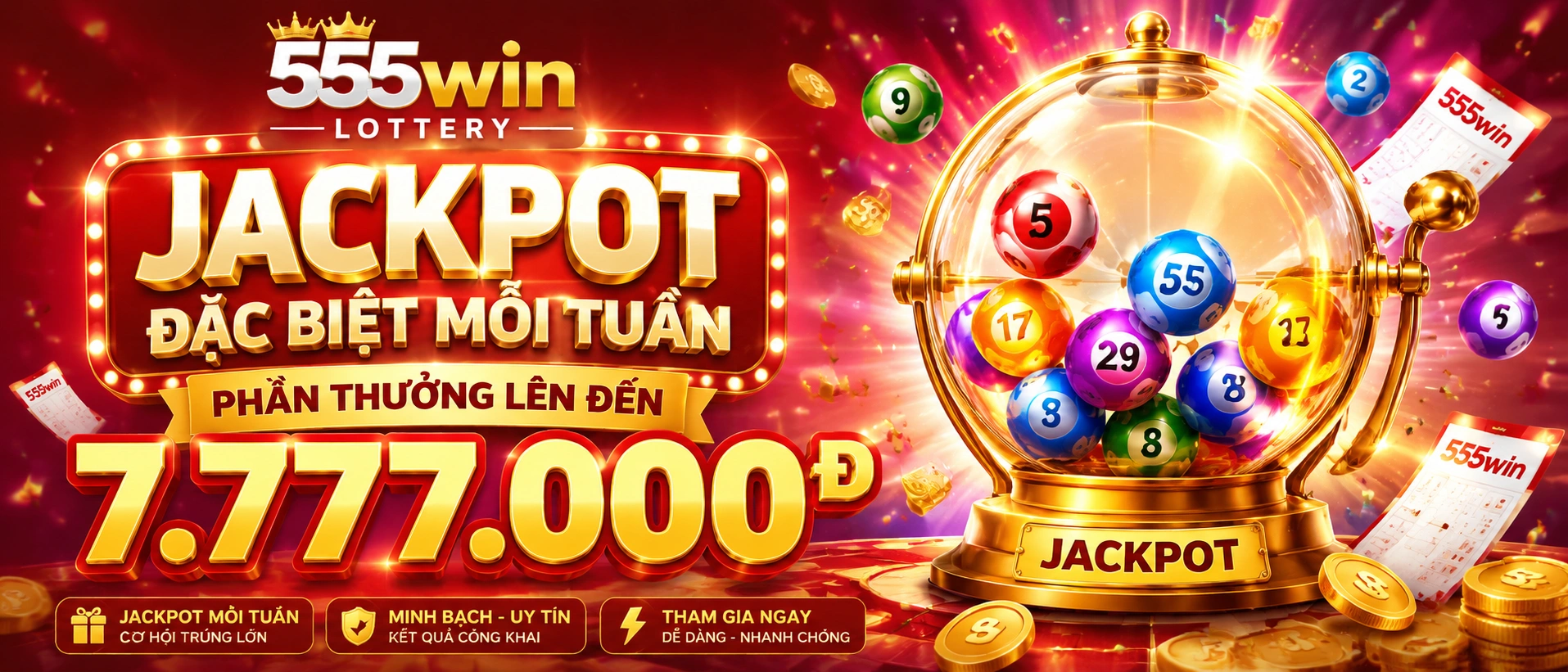 Hình minh họa khu vực xổ số với bảng kết quả cập nhật nhanh